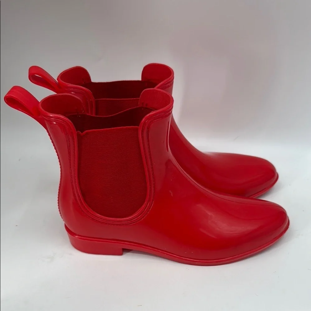 INC International Concepts Red Rain Boots Size 9